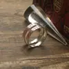[Taoísmo. Cultura] Anillo de Plata S925 Cinabrio Original Seguro Estilo Chino Año Animal Anillo de Cola de Nicho para Recibir Bendiciones