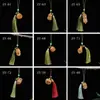 Palo de Sándalo Verde Tallado Hueco Flor de Loto Calabaza Montaña Colgante Accesorio para Teléfono Móvil Llavero Regalo