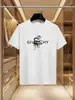 Nova Camiseta Masculina de Verão 2025, Moda de Luxo Estampada, Algodão Puro Gola Redonda, Casual e Estilosa, Y2K de Alto Padrão