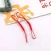 Cuerda Trenzada Vintage Anillo Metálico Decorativo DIY Cadena de Cuerda para Colgar de Doble Extremo Seda Artificial Broche de Langosta Cadena para Teléfono