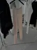DestacadoRan26 Nueva Llegada Primavera/Verano Pantalones Casuales de Una Pieza con Pliegues de Acordeón, Sensación de Aire, Cintura Elástica, Largo hasta el Suelo
