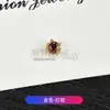 Pendientes de Aleación de Titanio F136 Incrustados con Circonita Cara de Gatito Lindo Clavos para Hélice Auricular Hilo Interno Clavos para Labio Joyería de Piercing de Titanio G23