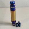 Manopla de Câmbio Modificada para Carro, Dourado Assado e Azul, Alavanca de Câmbio Onda de Liga de Alumínio, Alavanca de Câmbio Modificada para Câmbio Manual
