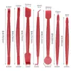 Set de Herramientas de Aplicación de Película que Cambia de Color para Coche de 7 Piezas, Relleno y Sellado de Bordes, Raspador y Aplicador de Bordes de Película Invisible para Car Wrap