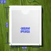 Porta-Cartão de Identificação, Bolsa para Cartão de Etiqueta de Material de Caixa Giratória, Etiqueta de Identificação de Prateleira de Armazém, Etiqueta de Gerenciamento de Armazenamento com Suporte Adesivo