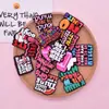 Nueva Frase Inspiradora Joyería Pegatinas Decorativas Accesorios Hechos a Mano DIY Pasador Funda para Teléfono Móvil Parche de Pegamento Suave de PVC Texto