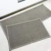 Tapete de Chão de Borracha e Linho Cruzado Tecido de Cozinha Antiderrapante Porta de Entrada Tapete de Pé Doméstico Absorvente de Secagem Rápida