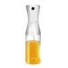 Explosiones transfronterizas botella dispensadora tipo push para aceite control de aceite cocina barbacoa botella pulverizadora de aceite no cuelga aceite lata pulverizadora de aceite de vidrio transparente