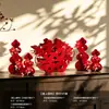 Decoraciones de carácter "doble felicidad" para bodas, adornos 3D de "doble felicidad", juego de decoración para dormitorio principal y habitación de bodas, accesorios para fotos de boda y compromiso