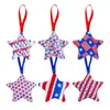 Día de la Independencia Americana Transfronterizo amor algodón cinco estrellas Día de la Independencia Americana cinco estrellas amor Decoraciones del Día de la Independencia