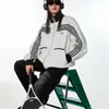 Sudadera Deportiva con Rayas para Hombre, Diseño de Moda High Street, Cárdigan Casual con Cremallera y Cuello Alto, Artículo Popular de Comercio Exterior