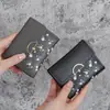 Billetera Corta Nueva para Mujer Estudiante Fresca Estilo Coreano Estampada Linda Mini 70% de descuento Portamonedas Plegable Portatarjetas