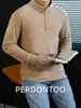 Sudadera de forro polar suave de doble cara de 260 g para hombre, de manga larga, con media cremallera, cuello alto, diseño raglán, corte entallado, prenda superior versátil