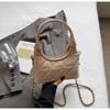 Bolsa de Mão Texturizada de Design de Nicho para o Dia a Dia 2025 Nova Vintage Argola de Diamante Corrente Alça Cruzada Bolsa Dumpling