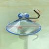 Ventosa de gancho de hierro perforada dedicada transfronteriza de 50 mm, plástico PVC ecológico, gancho transparente, ventosa de vidrio engrosada