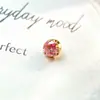 Aretes de titanio aleación F-136 huecos de tres puntas con moissanita, Aretes de labio de titanio G23 con rosca interna y circón, Joyería para piercing