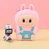 Carteira Infantil Desenho Animado Bolsa Transversal de Silicone Boneca de Pelúcia Porta-Moedas Ombro Único Bolsa à Prova d'Água para Celular Transversal para Mulheres