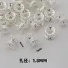 Banho de Ouro 18K com Cobre Suporte de Contas Lótus Vazado Dupla Face Acessórios de Joias Cintura Fina Pulseira DIY Colar Acessórios de Cristal