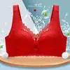 Aifang 9867 Ropa Interior sin Aros Pecho Pequeño Push-up Grosor Medio Sexy Cómodo Sujetador con Cierre de Cuatro Botones para Mujer