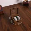 Caja de Exhibición de Pulseras de Madera Retro con Tapa Caja de Almacenamiento de Pulseras a Prueba de Polvo Caja Organizadora de Cuentas de Buda Hilo de Buda Caja de Pulseras