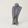 Novo Colar de Lenço de Seda com Contas para Mulheres, Corrente para Suéter Retrô de Bolinhas e Flor de Castanha, Lenço Pequeno Fino Moderno Literário Versátil