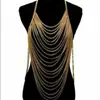 Collar de cadena de cuerpo de metal multicapa, joyería transfronteriza europea y americana WMS, dorado, plateado, negro gunmetal