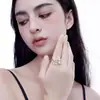 Nuevo Anillo de Perla de Orquídea China diseño de nicho femenino anillo para el dedo textura artística flor Perla anillo abierto
