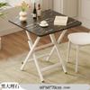 Mesa Pequeña Mesa Plegable Hogar Apartamento Pequeño Mesa de Comedor Sencilla Casa de Alquiler Exterior Puesto Portátil Comedor Mesa Cuadrada