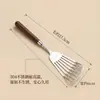 Conjunto de Espátulas para Wok Aço Inoxidável 304 Cabeça da Espátula Cabo de Madeira de Nogueira Espátula para Fritar Concha para Sopa Escumadeira Conjunto Completo Superfície Lisa da Espátula Fácil de Limpar