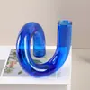 Florero de Tubo de Ensayo de Vidrio, Contenedor Pequeño para Plantas de Diámetro Reducido, Decoración Sencilla para Sala de Estar, Recipiente para Arreglos Florales, Decoración de Lujo Ligero de Gama Alta