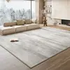 Nueva Alfombra de Sala de Estar Estilo Wabi-Sabi, Lavable, Limpiable con Trapo, Impermeable, Aislante de Sonido, Alfombrilla de Piso para Sofá, Dormitorio, Mesita de Noche, Cobertura Completa Área Grande