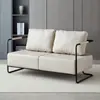 Cadeira de sofá de ferro estilo retrô industrial luxo leve simples sala de estar área de lounge sofá designer sofá pequeno individual