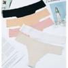 Ropa interior sin costuras Ropa interior de seda de hielo para mujer Pura sexy cadera transpirable suave y cómoda ropa interior para mujer comercio exterior tanga cabeza delgada lote