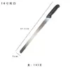 Cuchillo para pan de acero inoxidable con mango de plástico, cuchillo dentado para baguette, tostadas y pastel, hecho a medida para exportación transfronteriza