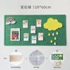 Adesivos de Parede de Feltro DIY Autoadesivos Exibição de Arte para Jardim de Infância Parede de Fotos Quadro de Avisos Personalização para Sala de Aula Sem Necessidade de Furar