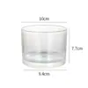 Copo de Vela Transfronteiriço Copo de Vela Espesso Simples Copo de Vidro Transparente para Aromaterapia Ornamentos de Fragrância para Casa Suporte de Vela para Ambiente