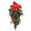 Hongyu nuevo PE navideño mixto flor de Navidad colgante árbol puerta principal decoración del hogar colgante puerta colgante Amazon