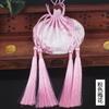 Bolsita Colgante Regalo Festival del Bote del Dragón Año del Caballo, Bolsita Estilo Chino Nuevo Retro, Bolsa Vacía Estilo Antiguo, Bolsita Bordada con Borla de Artemisa