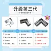 Conector de tubo quadrado de aço inoxidável para tubo quadrado acessórios de conexão galvanizados sem solda encaixe fixo prateleira T grampo