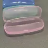 Estojo para Óculos de Leitura Transfronteiriço Portátil Caixa Quadrada Redonda Brilhante de Plástico Estojo para Óculos de Nicho para Meia-Idade e Idosos Fabricante Estoque Pronto