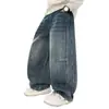 Ropa Infantil para Niños Jeans Sueltos de Pierna Ancha Pantalones Largos Modernos para Niños Mayores Pantalones Versátiles Pantalones Curvos para Niños Otoño