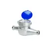 Medidor de Agua Doméstico con Cubierta Azul de Acero Inoxidable, Rotor Desmontable a Prueba de Fugas Roscado, Movimiento Tipo Seco/Húmedo, Para Agua Caliente y Fría, Lectura Directa Dn15-50