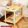 Alternativa a la mesa de noche: Mesa de noche moderna simple, Estante de almacenamiento pequeño, Mesa pequeña de pie, Madera maciza, Color de madera natural simple