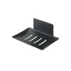 Caja de jabón de acero al carbono para pared, sin perforaciones, creativa, con pintura, para baño doméstico, soporte de jabón con drenaje, viscosa fuerte