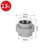 Acero Inoxidable 304 Rosca Interna Junta Giratoria Roscada Fundición Doble Rosca Interna Boquilla de Aceite Junta Giratoria Interna 4/6 1 pulgada