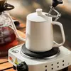 Tetera de Acero Inoxidable 304 de Cuello de Cisne para Uso Doméstico, Mini Tetera de Boquilla Larga y Boca Fina, Tetera para Papel Filtro, 250ml con Escala