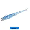  anzuelo con cabeza de plomo pez blando combinación venta al por mayor de fábrica señuelo cola de horquilla señuelo con forma de pez cebo falso biónico pez pequeño gris pececillo pequeño