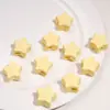 Cuentas de acrílico color crema con agujero grande, pentagrama, flor de ciruelo, cuentas en forma de corazón, materiales y accesorios para cadenas de teléfono y llaveros hechos a mano