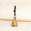 Ciprés Zodiaco Dibujos Animados Pareja de Madera Cadena para Teléfono Bolso Colgante Llavero Atracción Turística Puesto Accesorios Fabricante Mayorista