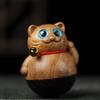 Madera de Ébano Dorado Arena Verde Sándalo Madera Arcoíris Talla de Madera Caricatura Caracol Unicornio Vaso Gato y Perro Jingle Mascotas de Té Adornos